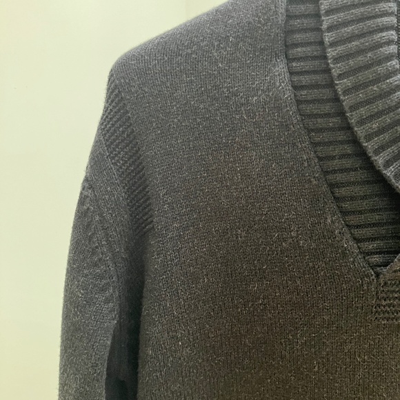 Tiger of Sweden Black Sweater with Shawl Collar - Size M - Picture 4 of 9
